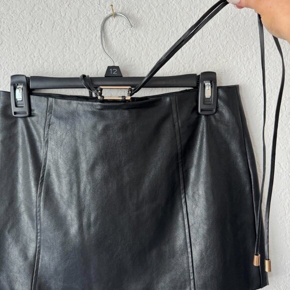 Jagger & Stone black leather micro mini skirt🖤💥 - Picture 6 of 8